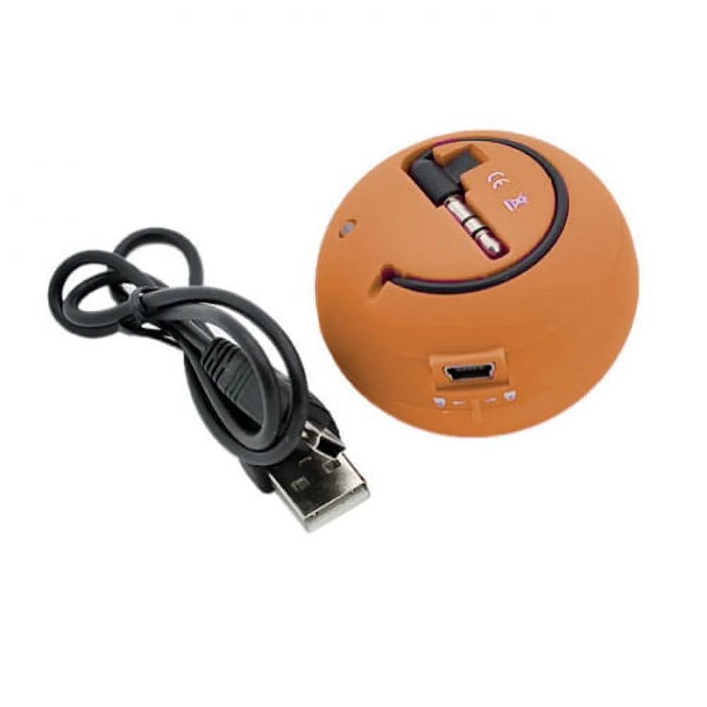 Orange Portable Rechargeable Multimedia Speaker S852143