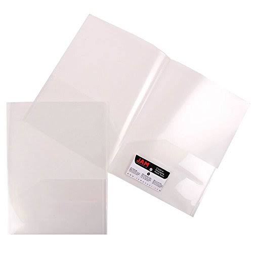 Clear Two Pocket Presentation Folder - 108/pack X43140
