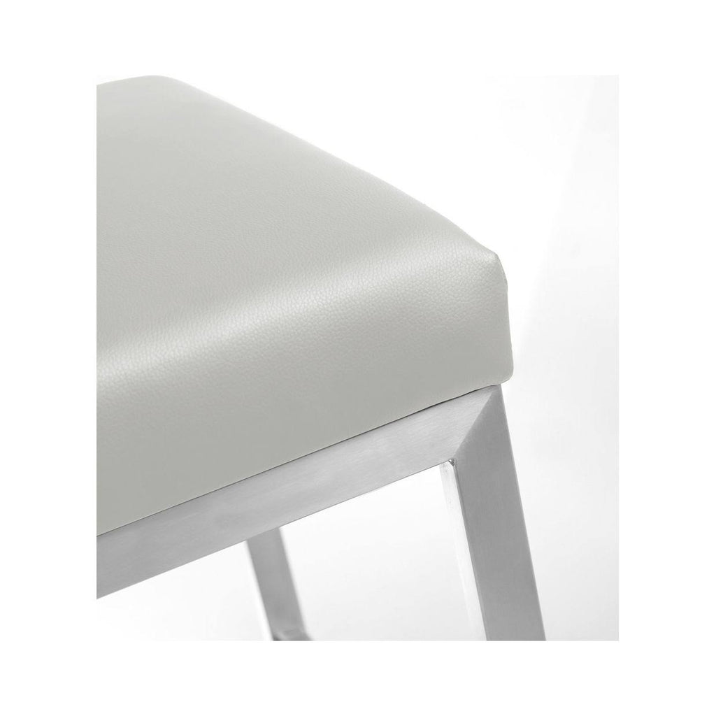 Light Grey Steel Barstool (Set of 2) A737246