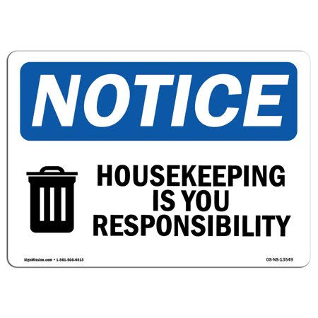 Heavy Duty 24 x 18 Rigid Plastic Sign F205747