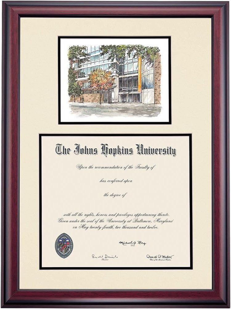 14 x 17 Black/Gold Mat Diploma Frame C98916