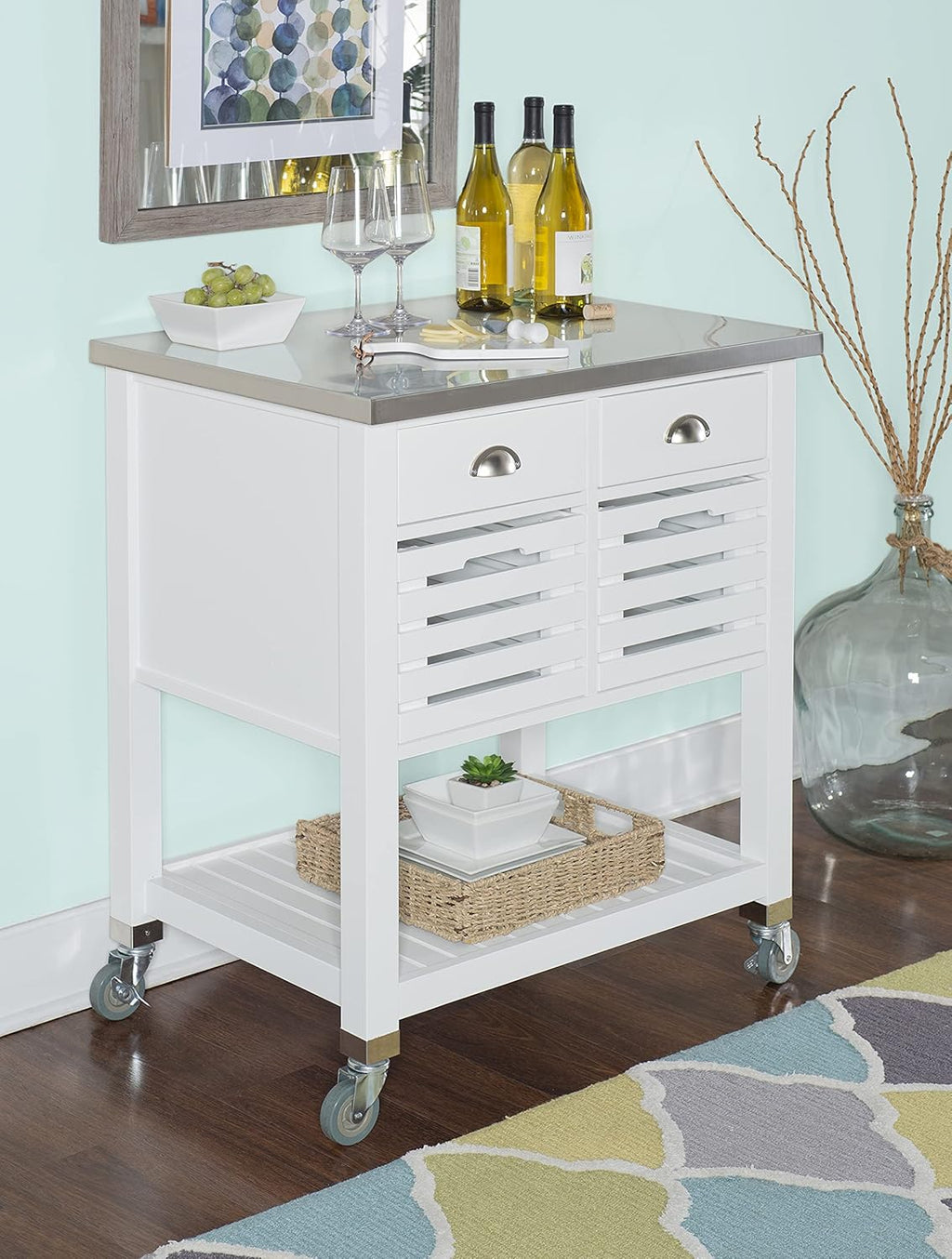 White Kitchen Cart G108