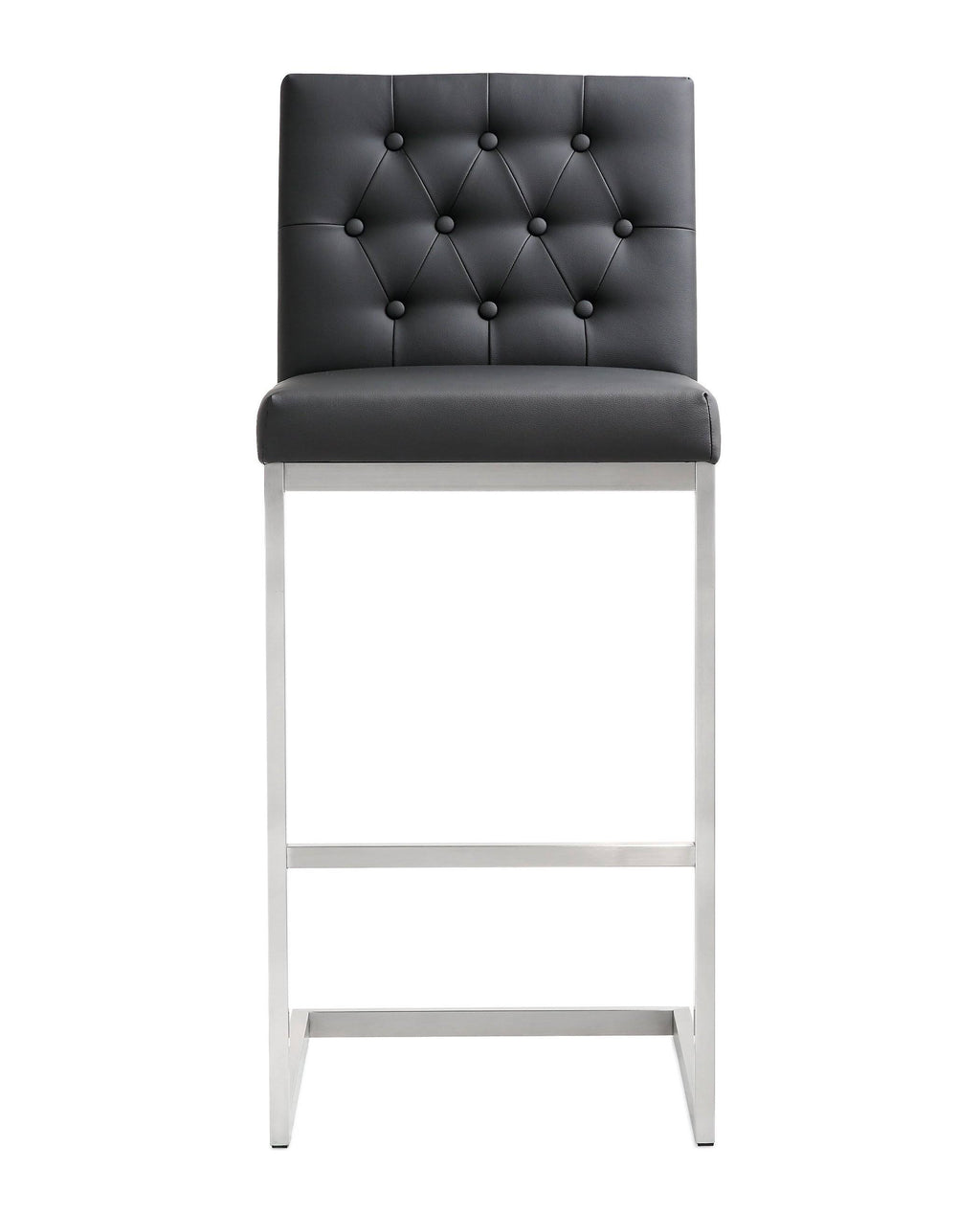 Light Grey Steel Barstool (Set of 2) A737246
