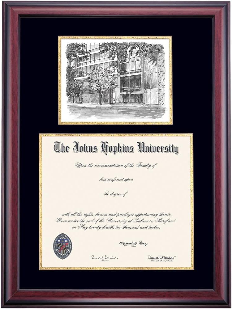 14 x 17 Black/Gold Mat Diploma Frame C98916