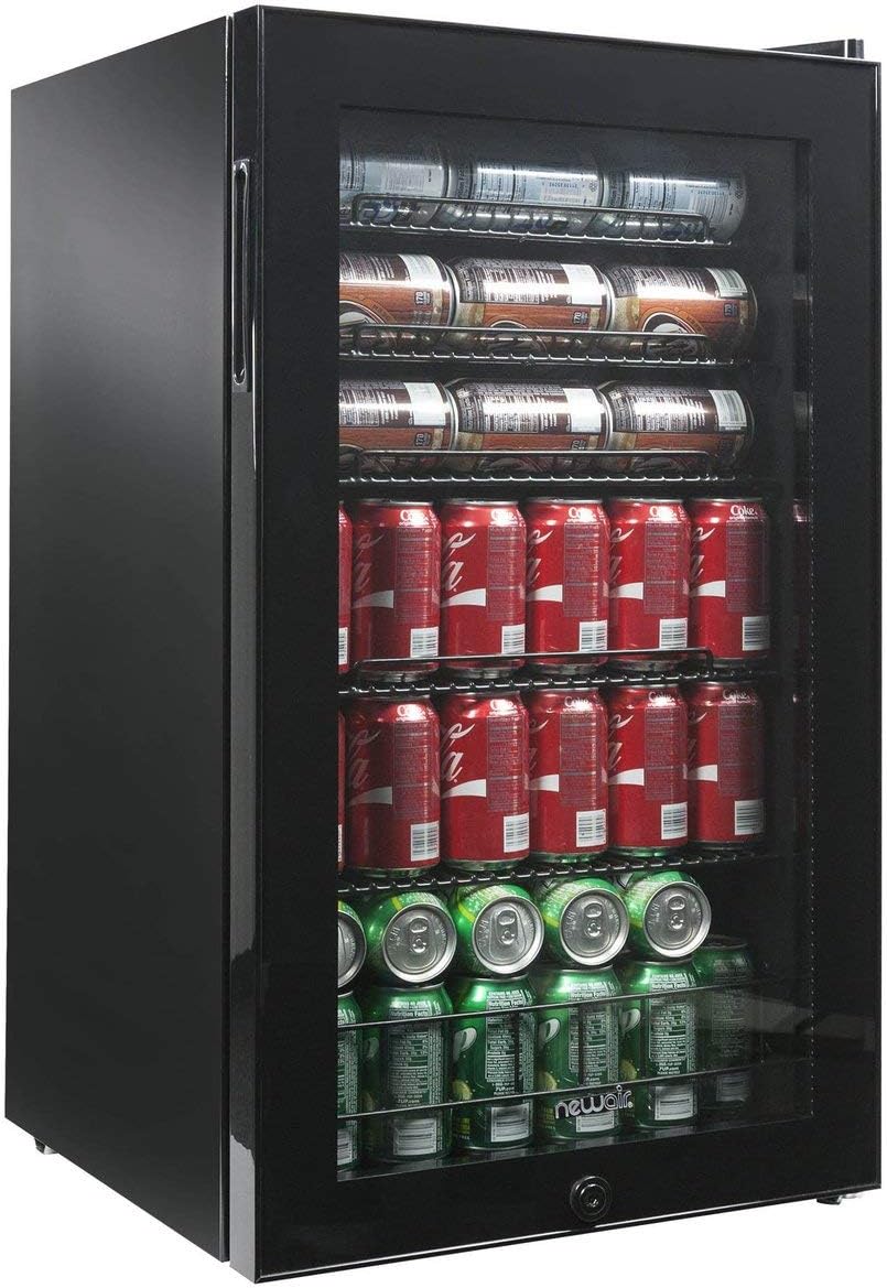 126 Can Capacity Glass Door Beverage Refrigerator I48070