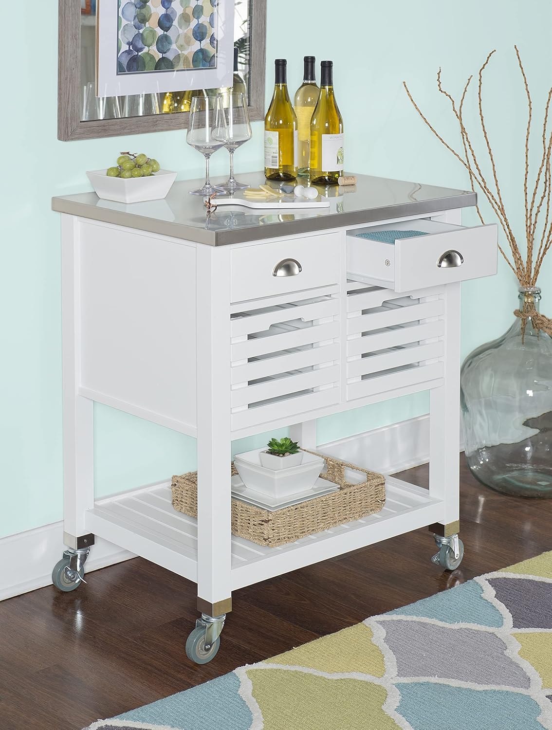 White Kitchen Cart G108