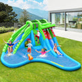 Inflatable Kid Bounce House with Dual Slide and Splash Pool P869