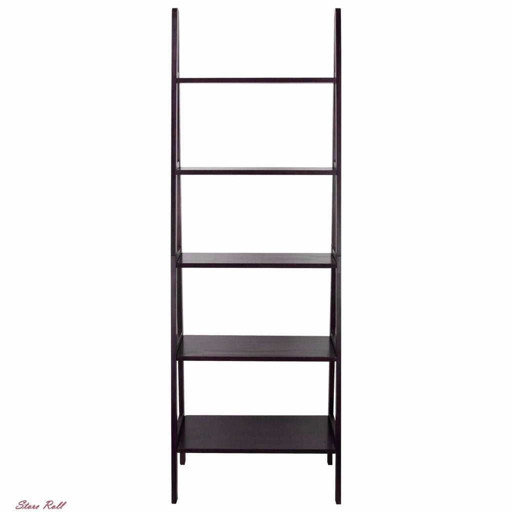 5 Shelf Ladder Bookcase, Espresso O27223