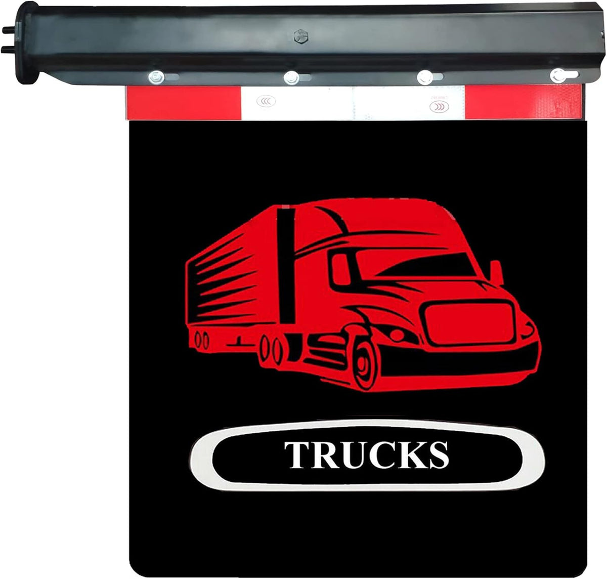 24"x30" Mud Flaps with Reflective Aluminum Strips for Semi Truck Trailer P484599