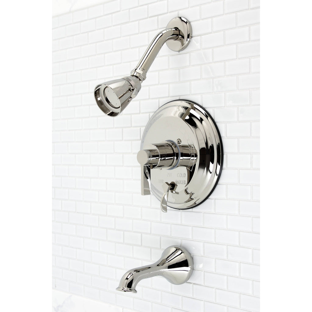 Antique Brass Tub and Shower Faucet V3428