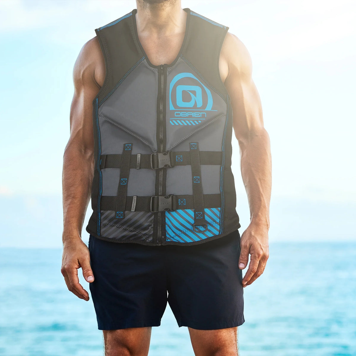 Men's Recon Life Jacket with Split Back Panel, Blue J9591