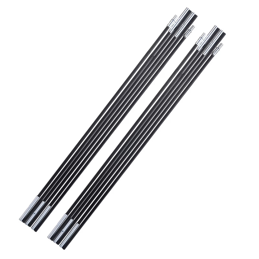 Fiberglass Camping Tent Pole Bars Sunshelter Support Rods Awning Frames Kit I46759