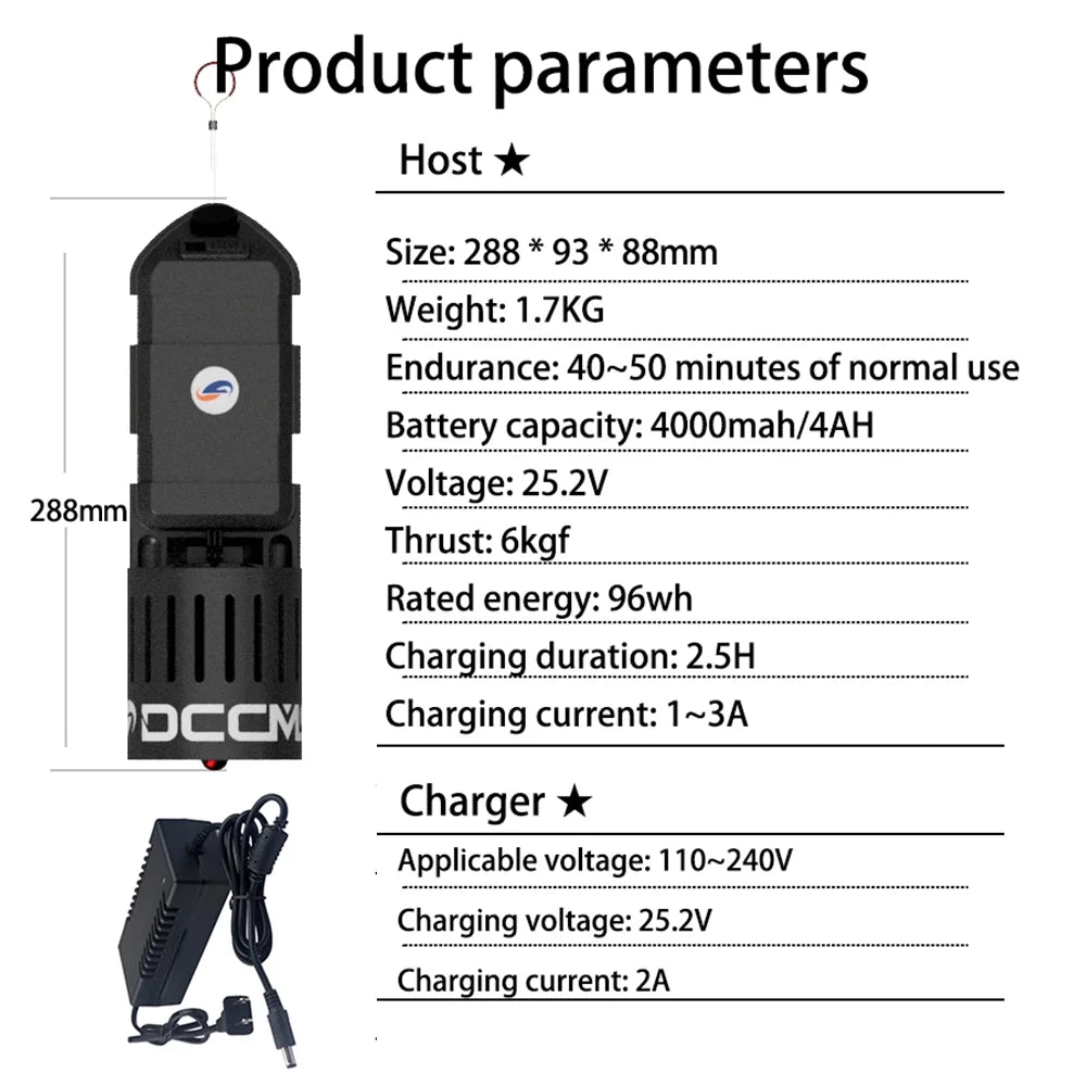 2pcs Electric Underwater Scooters 20M Waterproof T1884