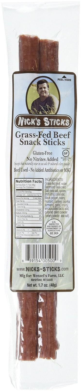25/Box Grass-Fed Beef Snack Sticks B124