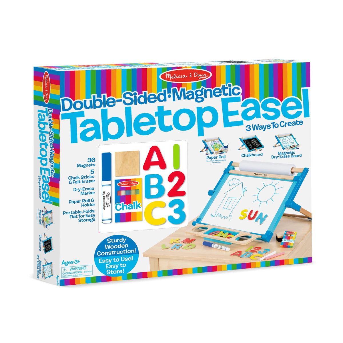 Wooden Double-Sided Tabletop Easel G4669