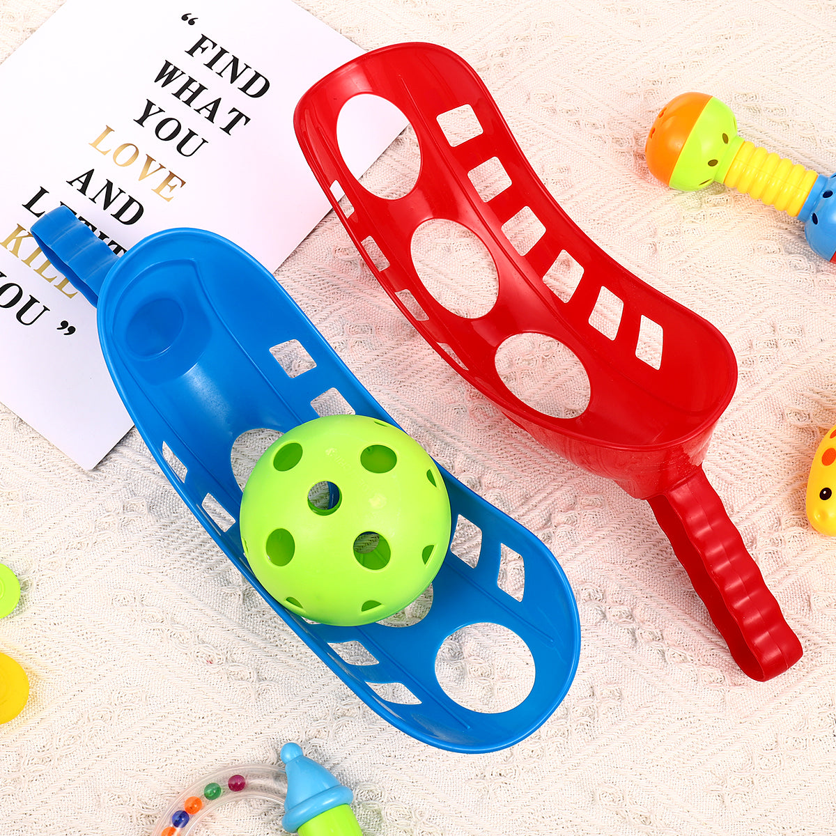 Scoop Ball Game Toss & Catch Set Outdoor Sports Beach Game U365124