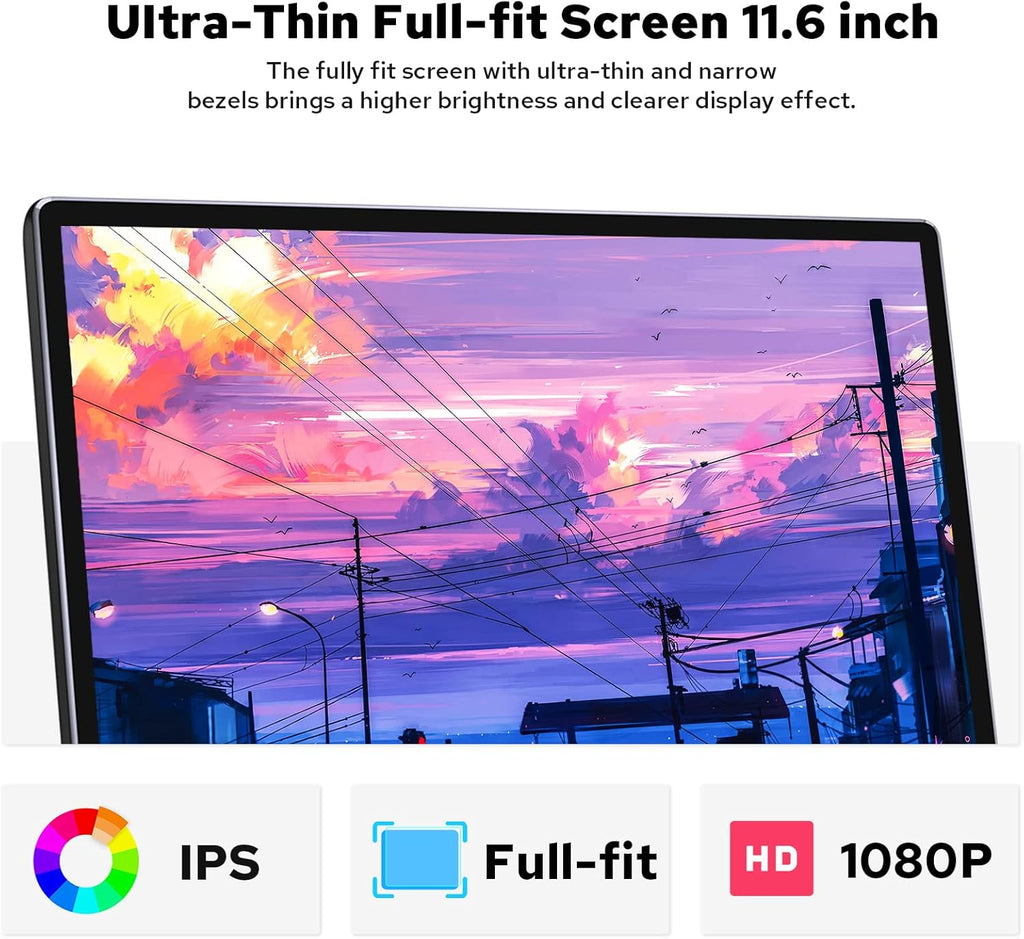 11.6 Inch Double Din Car Stereo with 1920x1080 Screen A297
