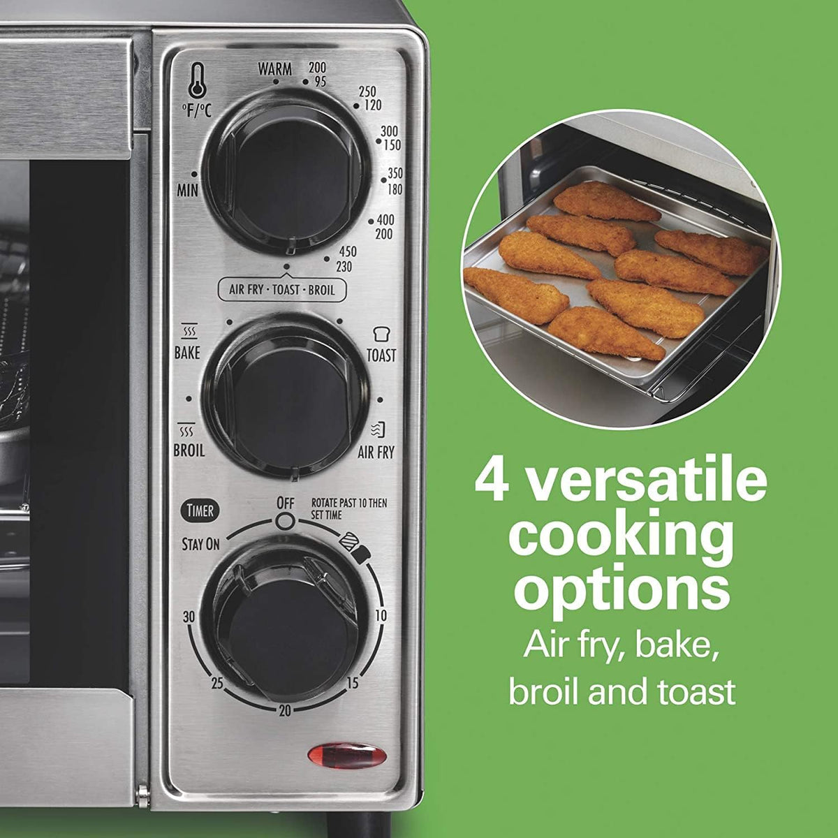 Stainless Steel Air Fryer Toaster Oven K349859