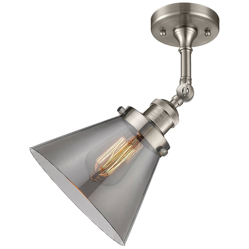 Large Cone-1 Light Semi-Flush Mount B7793