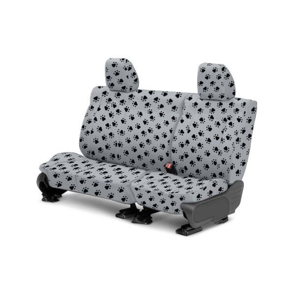 Pet Print 2nd Row Light Gray Custom Seat Covers J424
