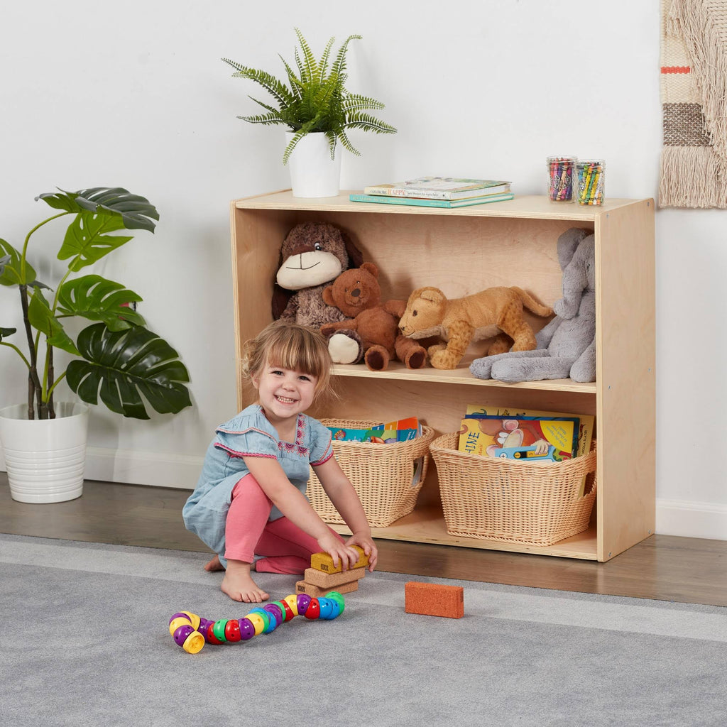 Birch 3-Shelf Storage Cabinet with Back 36in H A652