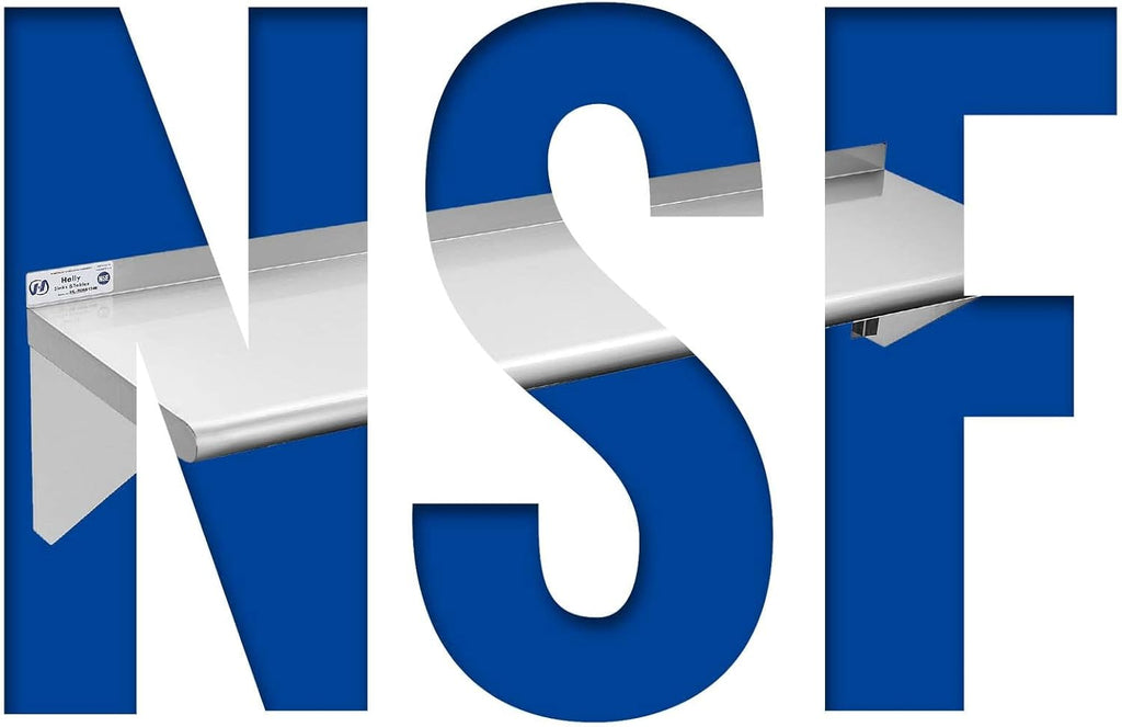 Stainless Steel Wall Mount Floating Shelving T5437