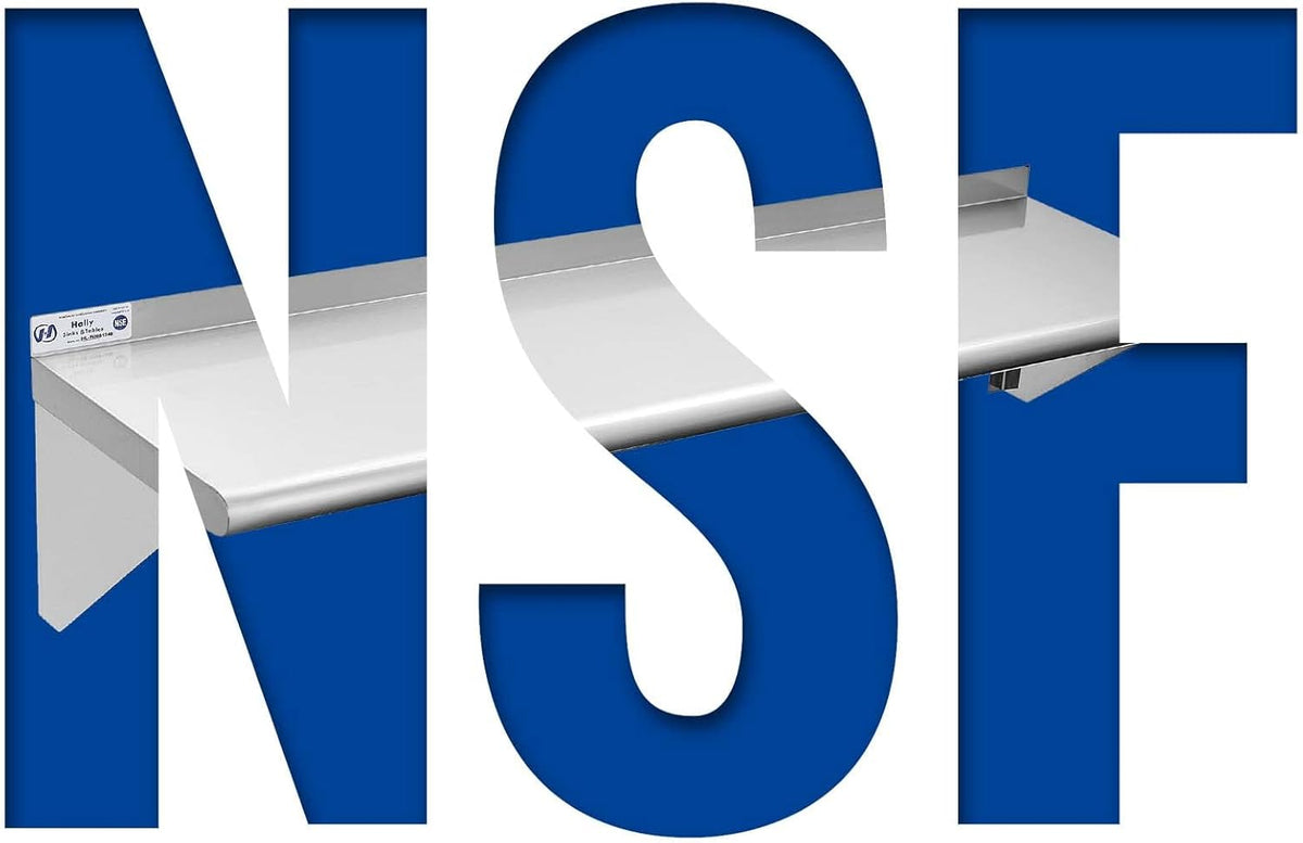 Stainless Steel Wall Mount Floating Shelving T5437
