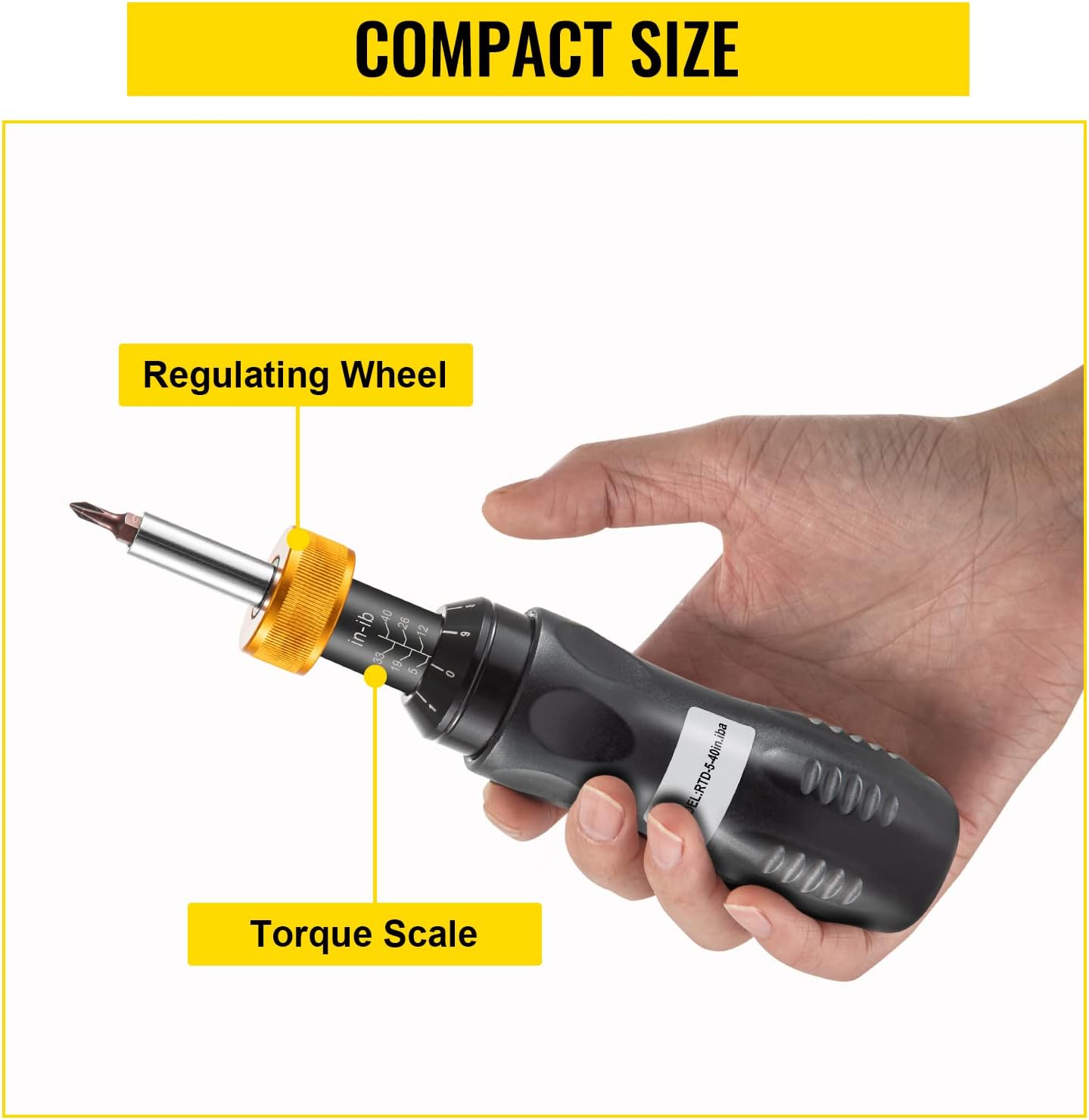 1/4 Drive Adjustable Torque Screwdriver with Bits & Case L778