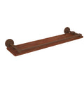 Antique Bronze Solid Ironwood Shelf with Gallery Rail R563