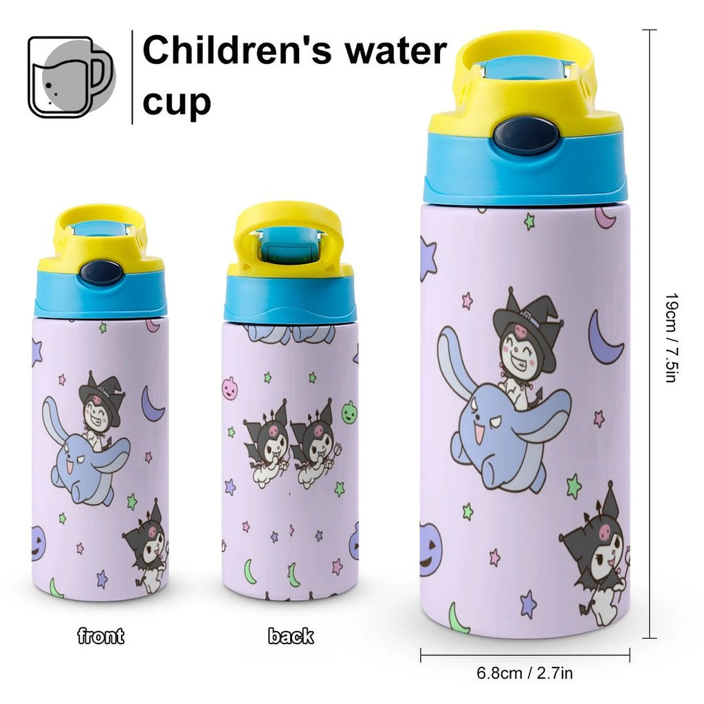 Children's Vacuum Insulated Stainless Steel Water Bottle With Straw C39065