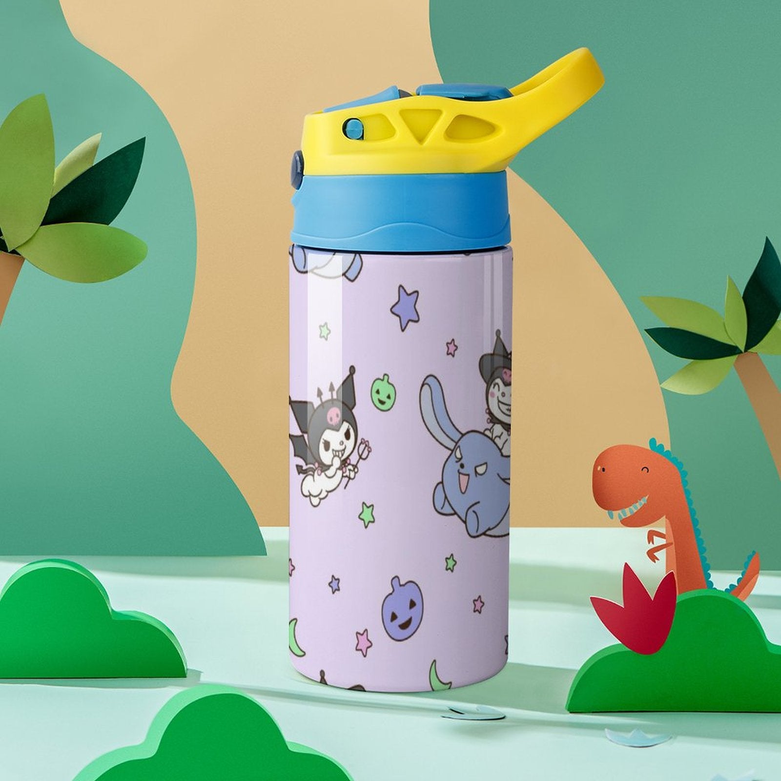 Children's Vacuum Insulated Stainless Steel Water Bottle With Straw C39065