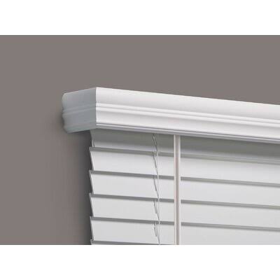 White Faux Wood Room Darkening Horizontal/Venetian Blind Width: 50.5 U9817