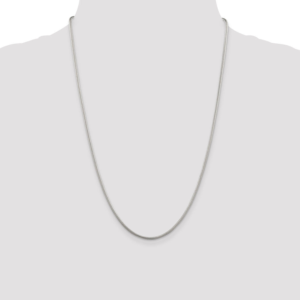 Sterling Silver 1.6mm Round Snake Chain F419234
