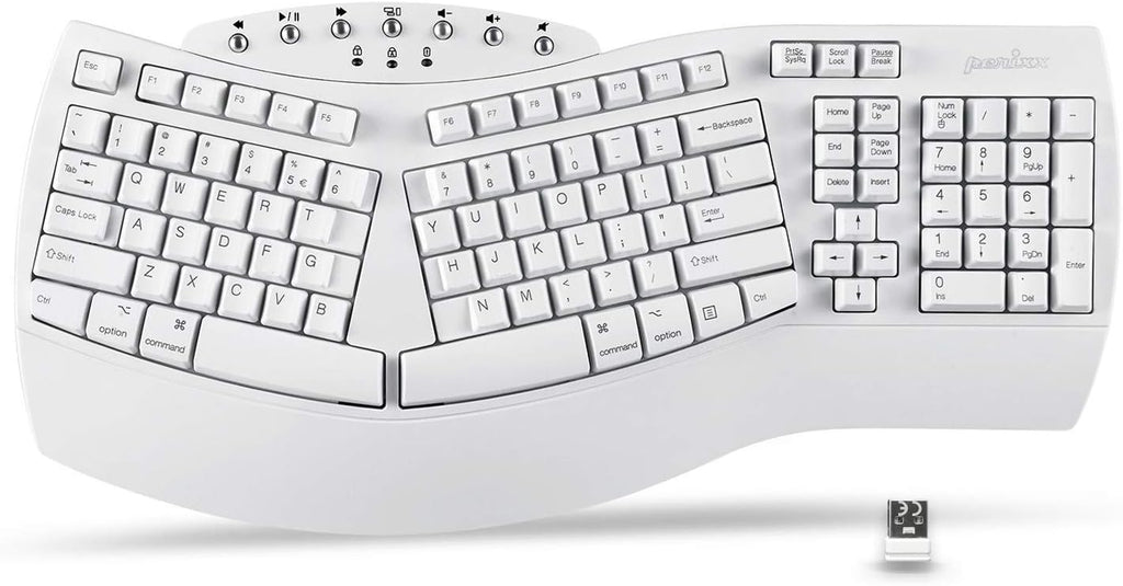 Ergonomic Split Keyboard, Black, US English Layout, Pack of 2 E2251