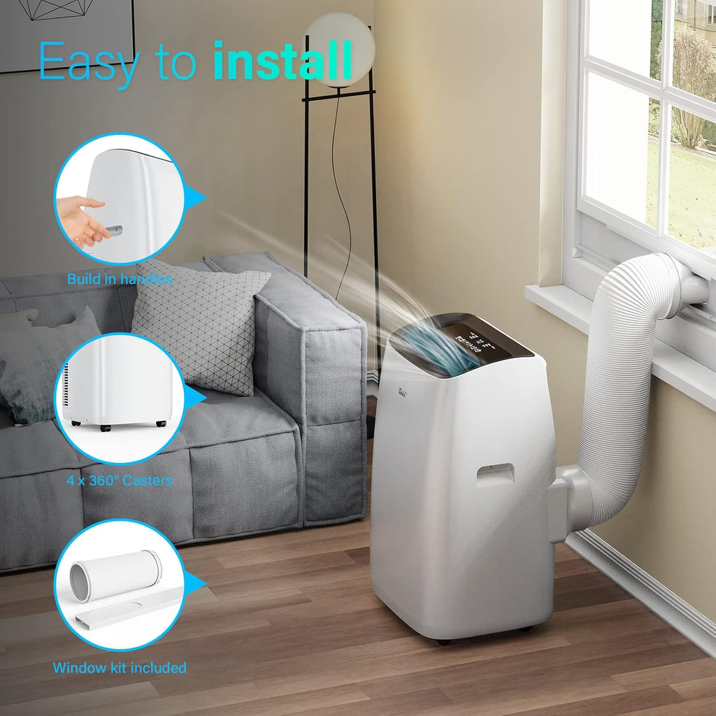White Smart Portable Air Conditioner, 12000 BTU O8796