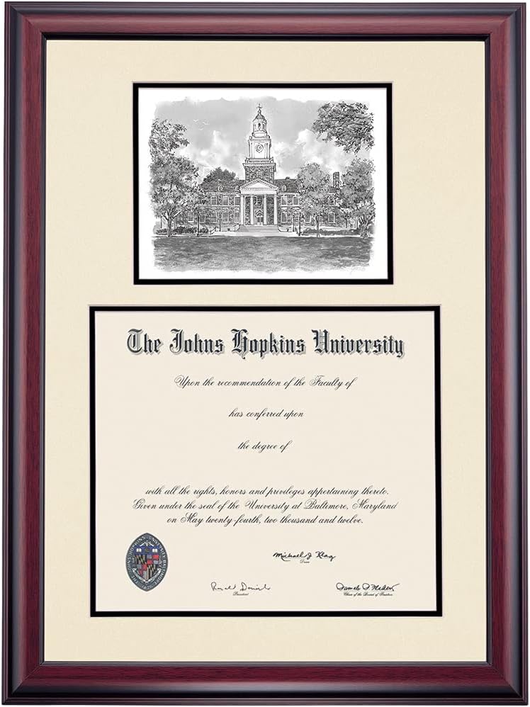 14 x 17 Black/Gold Mat Diploma Frame C98916