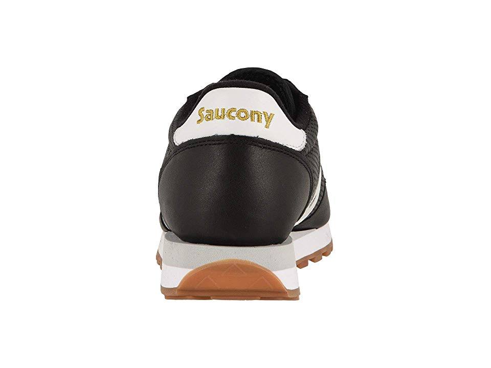 Leather Black White Jazz Original Shoes T8869