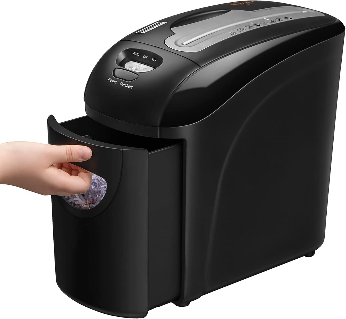 10-Sheet Micro Cut Paper Shredder with Pull Out Basket, Pack of 2 U329