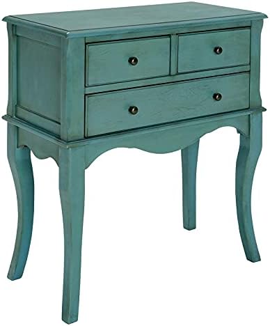 Antique Teal Wood Console Table W328649
