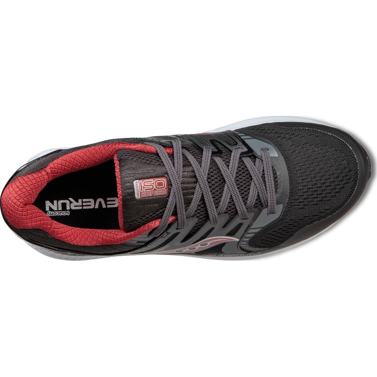 Grey/Black/Red Men&s Size 8.5 Running Shoes R604614