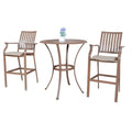 3-Piece Slatted Pub Table Set A50929