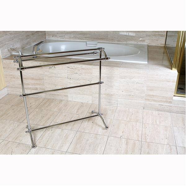 Satin Nickel Pedestal Towel Rack I406