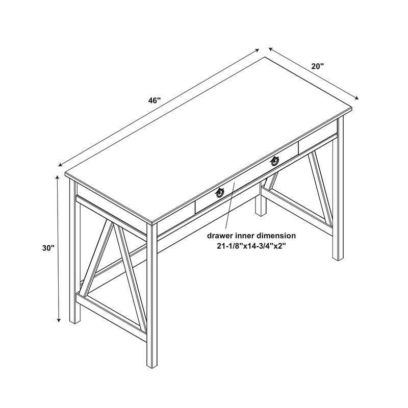Driftwood Writing Desk P16169