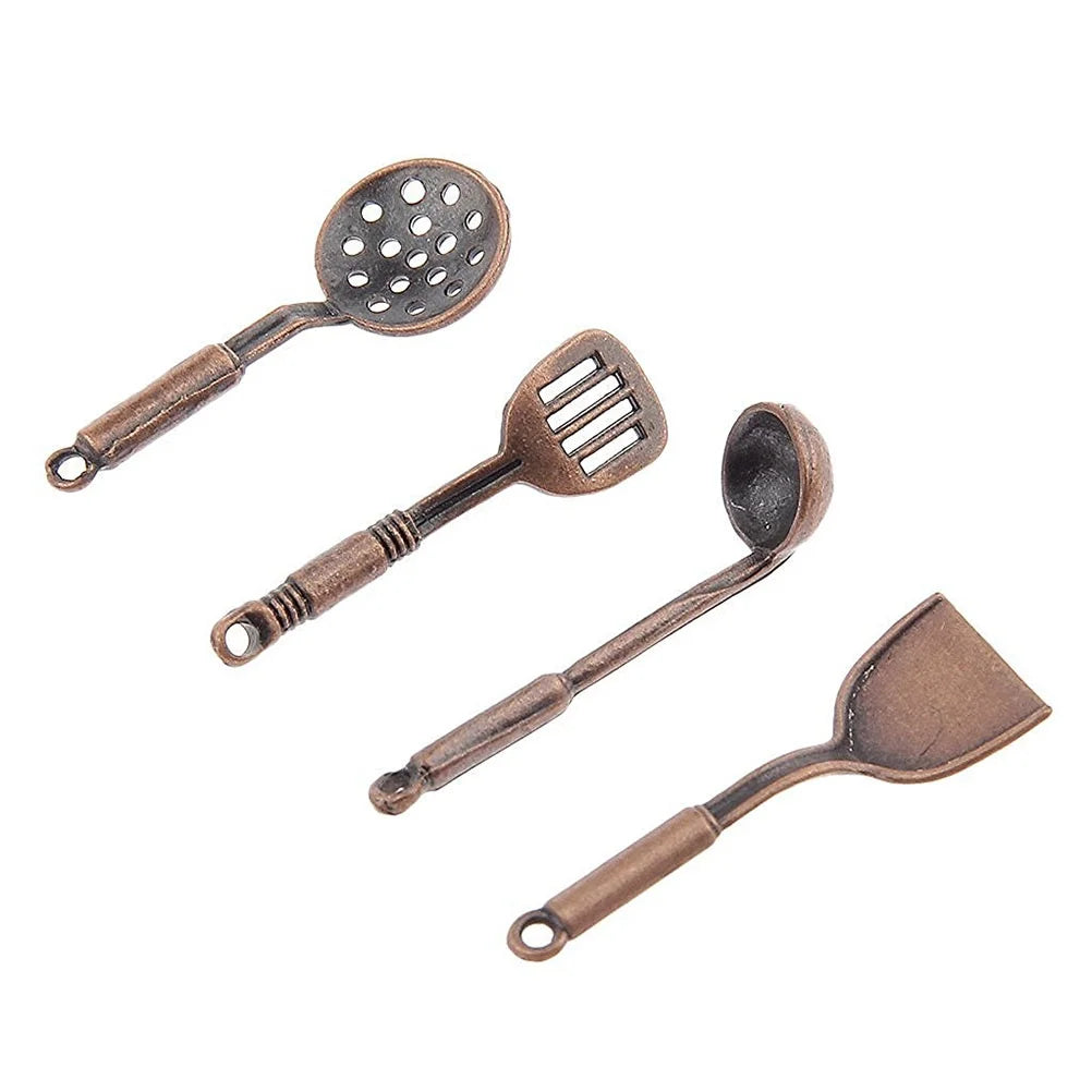 5pcs 1:12 Dolls House Miniature Metal Kitchenware Kitchen Accessories U954