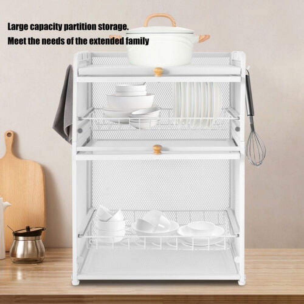 3-Tier Dish Drying Rack with Cutlery Holder D8596