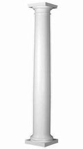 Round Tapered Column, Smooth Paint-Grade, 12 inch Diameter x 10 inch Overall Height I1432