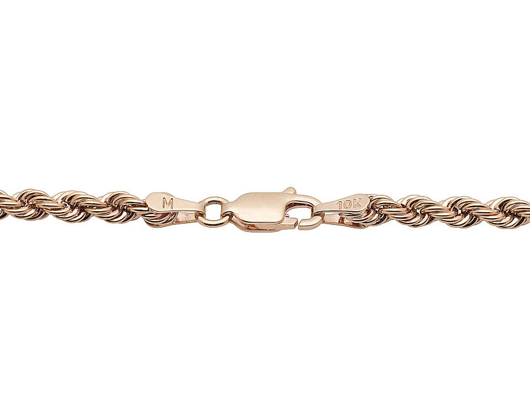 10K Rose Gold Rope Chain Necklace 18-24 Inches S513749