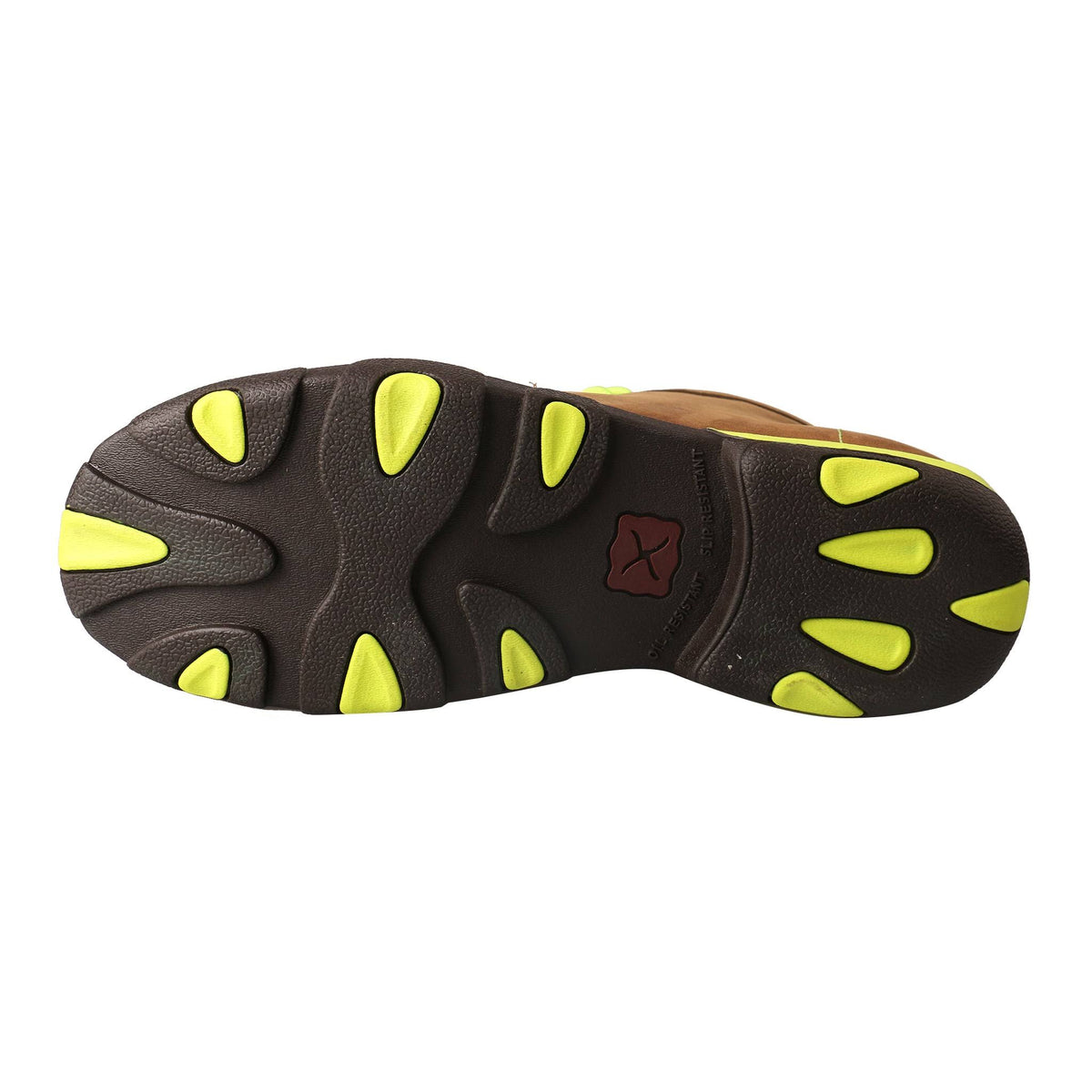 Distressed Saddle/Neon Yellow Leather Driving Moc R3841