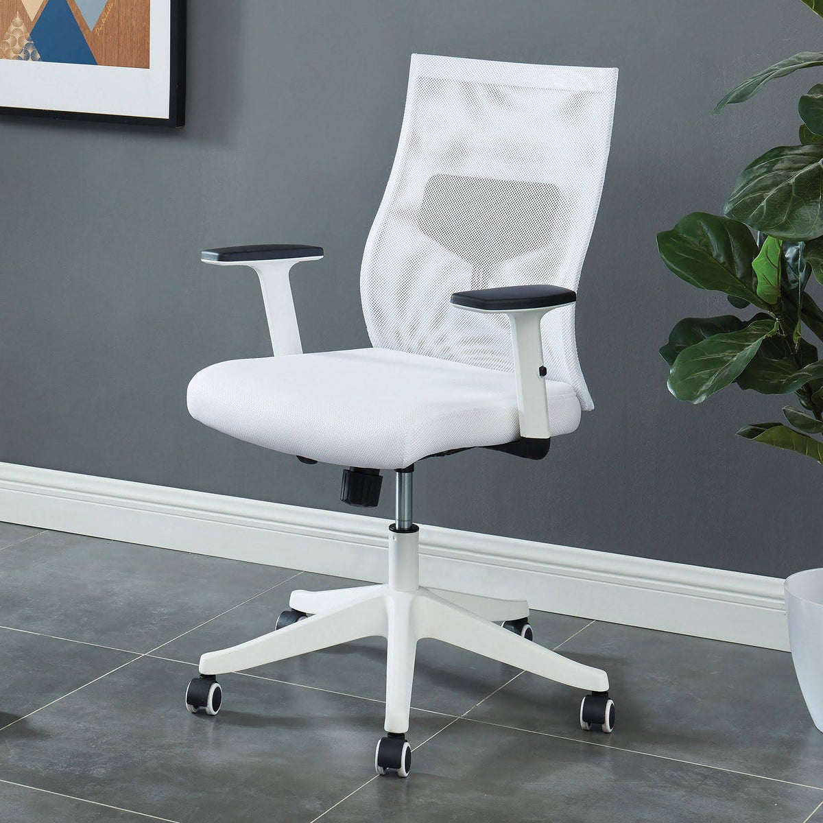 White Office Chair Y310