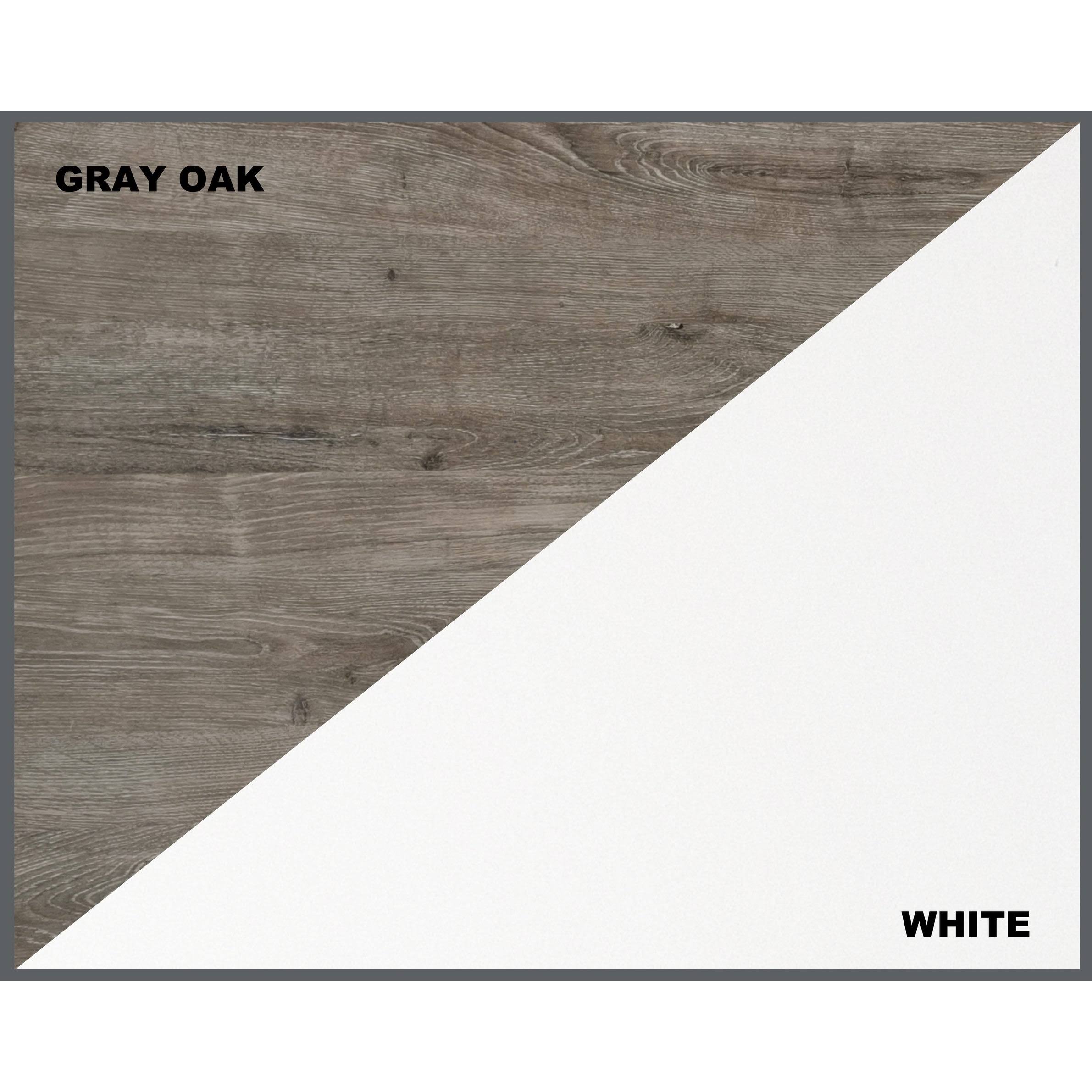 White Gray Oak 3-Drawer Filing Cabinet T543439